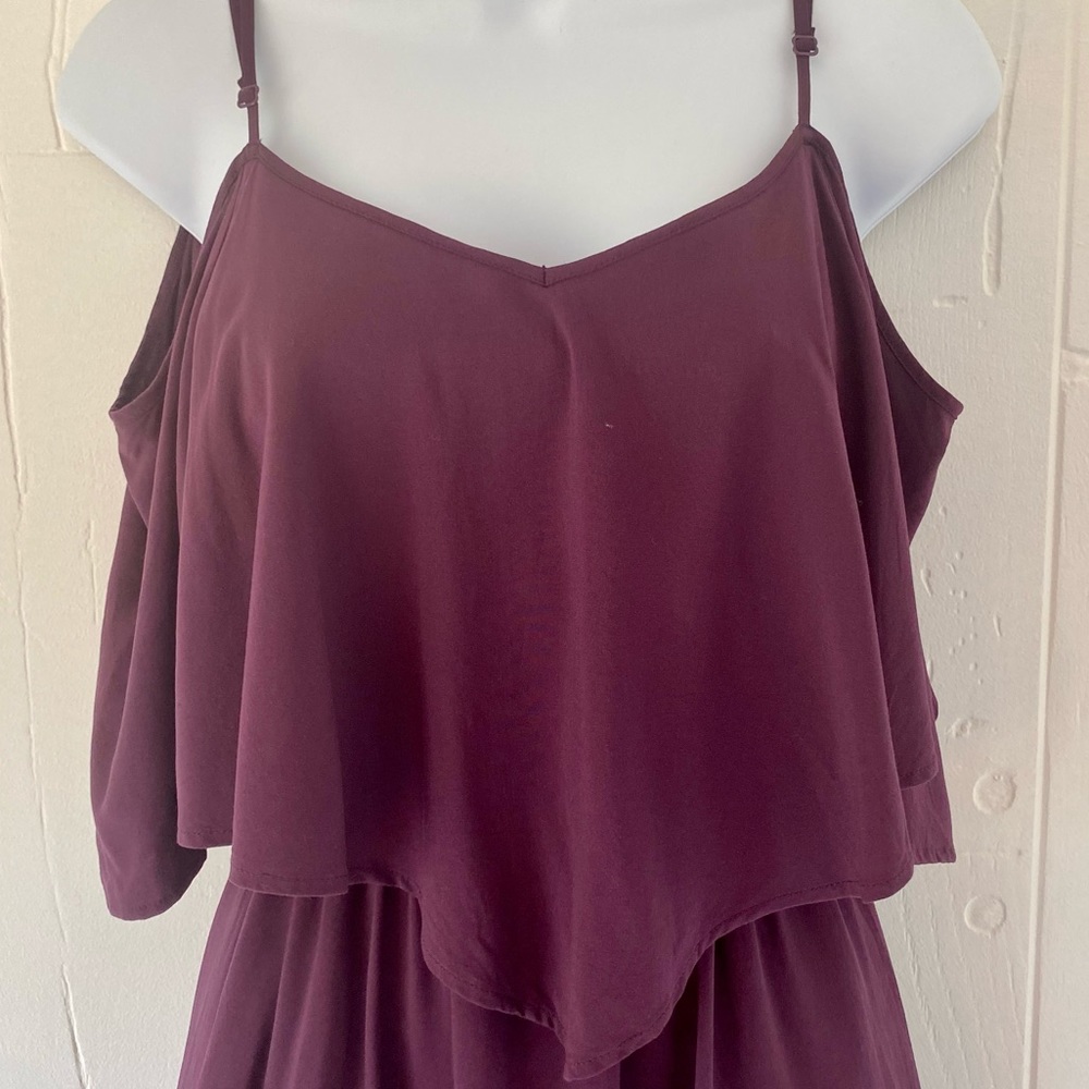 Purple Ruffle Top Tank Dress - Picture 5 of 10